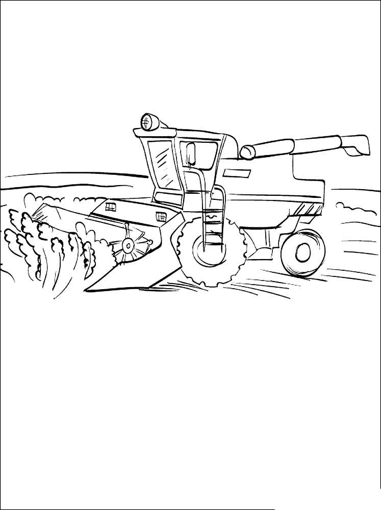 Bine harvester coloring pages ð to print and color