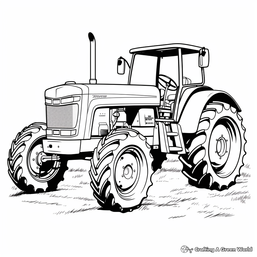 Tractor coloring pages