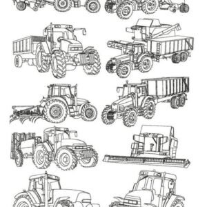 Tractor coloring pages printable for free download