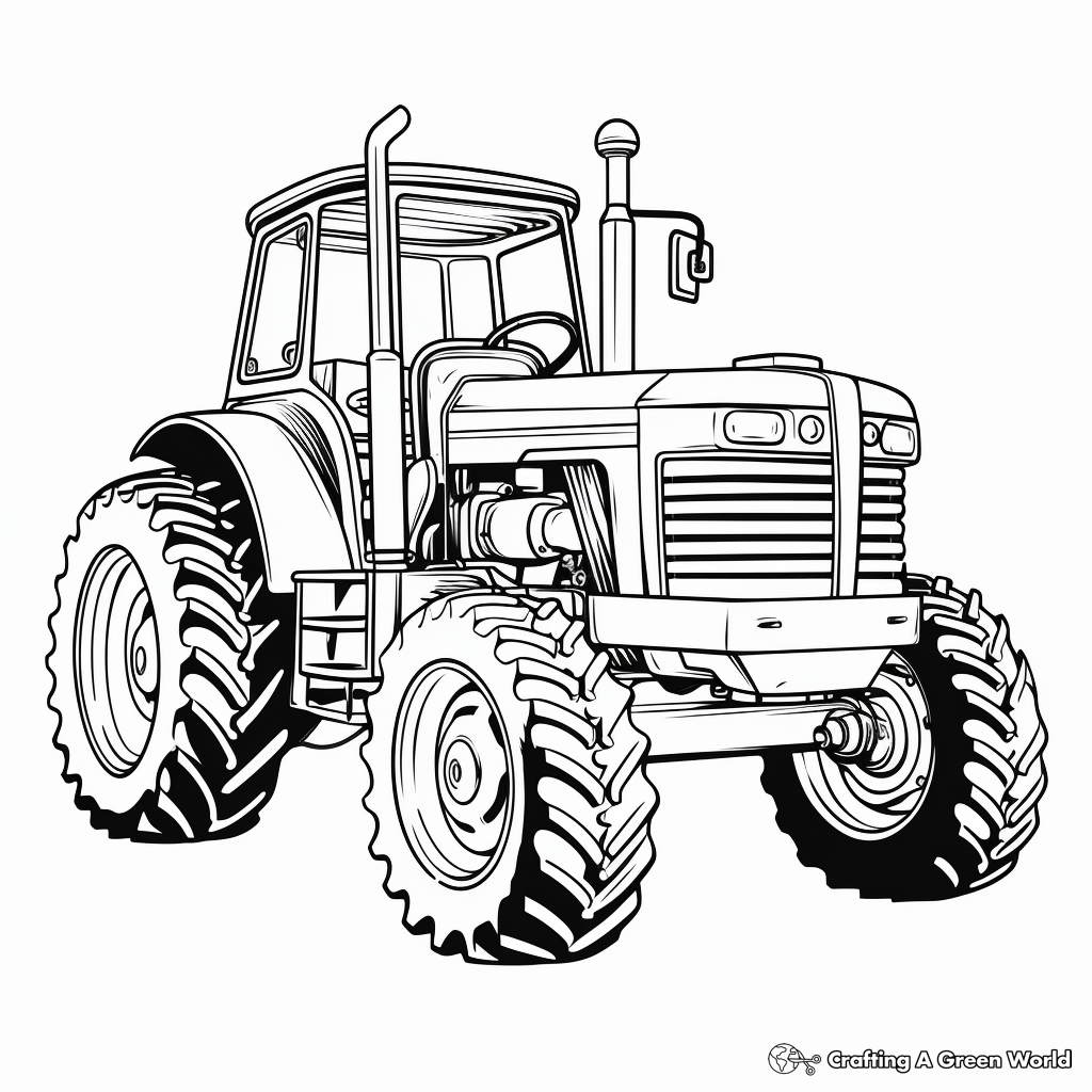 Tractor coloring pages