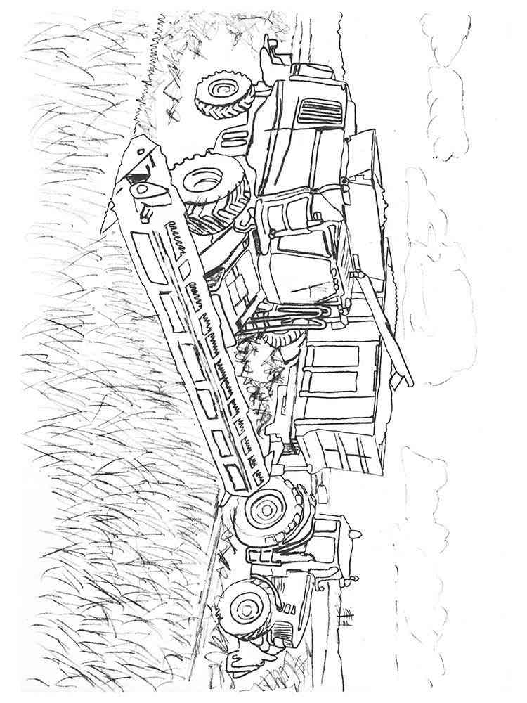 Bine harvester coloring pages