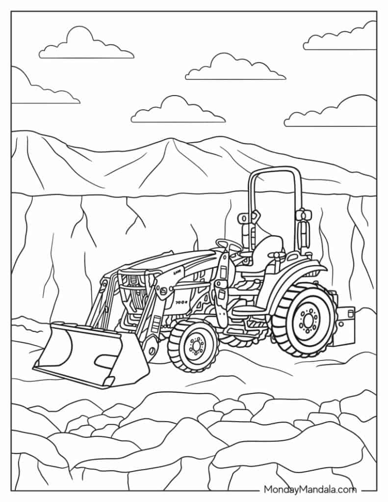 John deere coloring pages free pdf printables