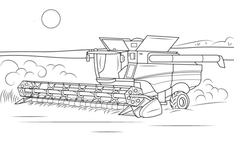 John deere bine coloring page free printable coloring pages