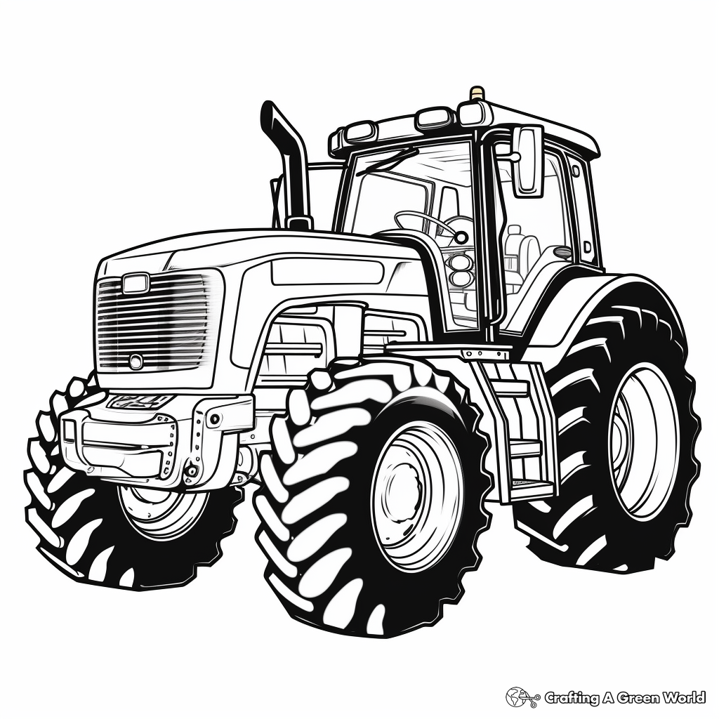 Tractor coloring pages