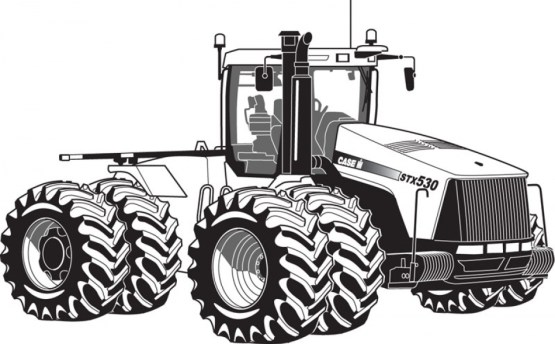 Free printable tractor coloring pages