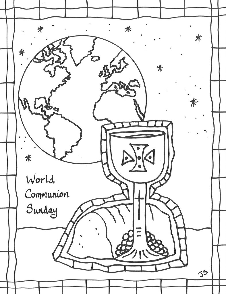 World munion sunday coloring page for world munion sâ