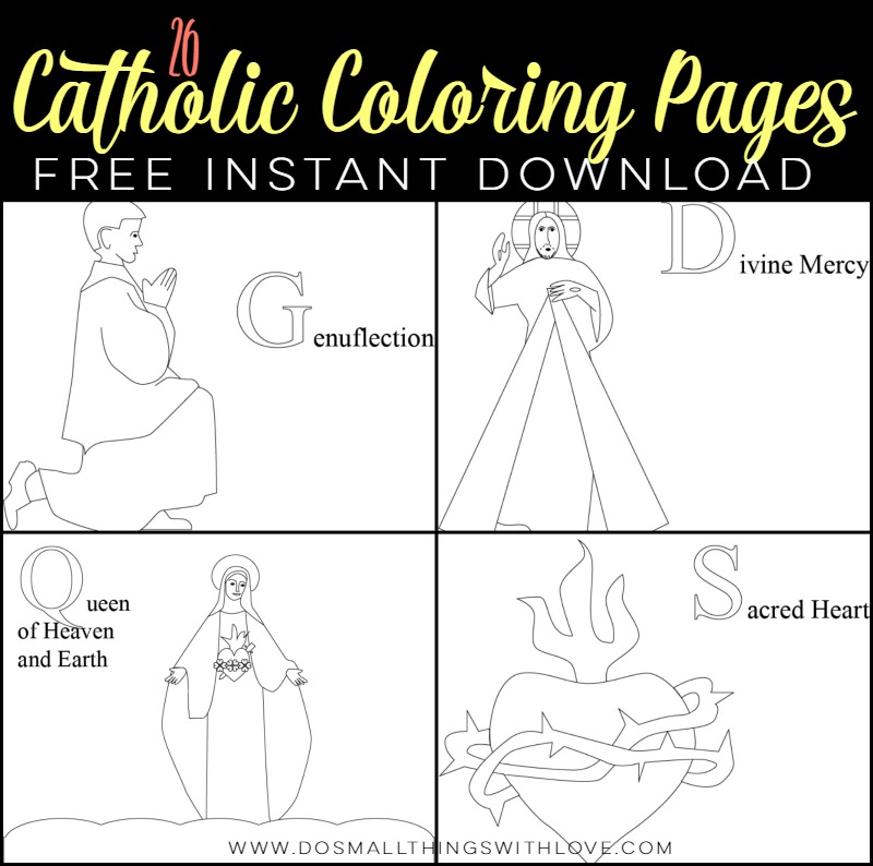 Free catholic coloring pages