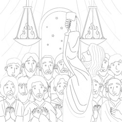 First munion coloring page