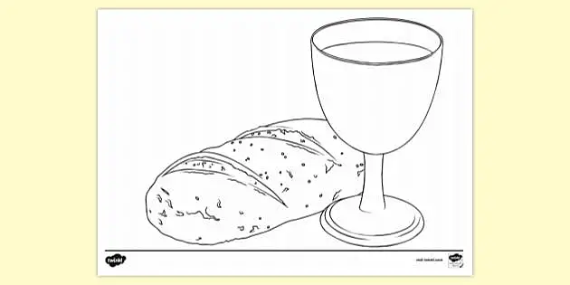 Mindfulness holy communion colouring pages