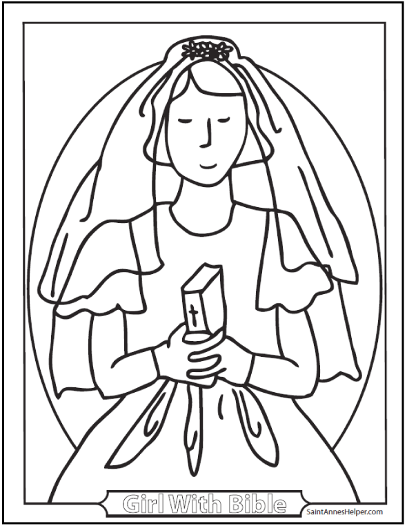 Munion coloring page printables âïâï catholic munion pages