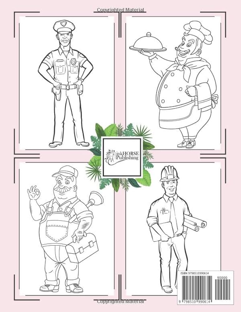 Munity helpers coloring book for kids