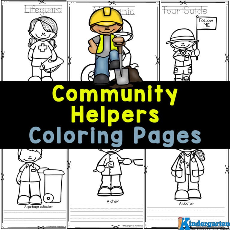 Munity helpers archives â kindergarten worksheets and games