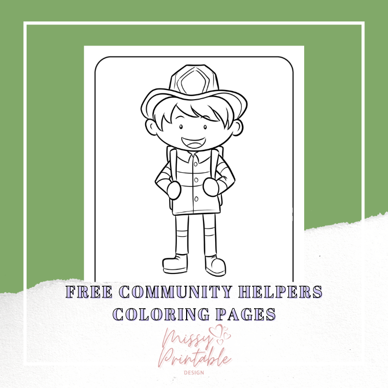 Free munity helpers coloring pages