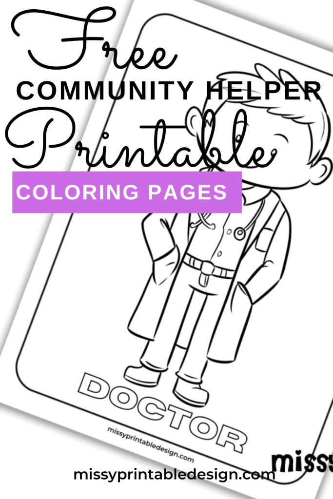 Free munity helpers coloring pages