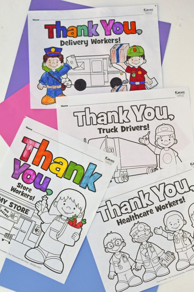 Munity helper coloring sheets for kids