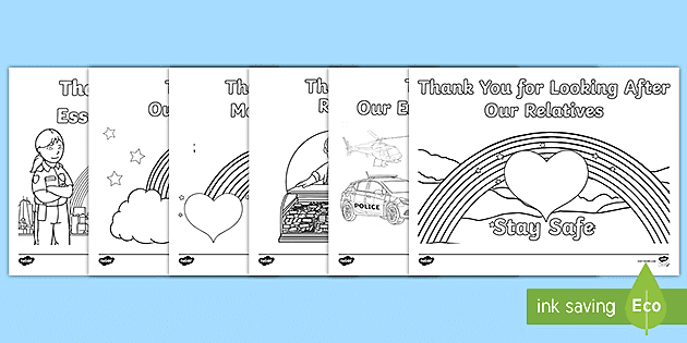 Free thank you munity helpers coloring sheets