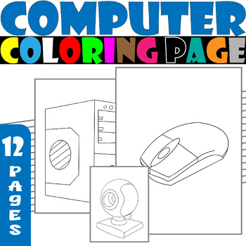 Parts of a puter coloring pages puter coloring sheets activites