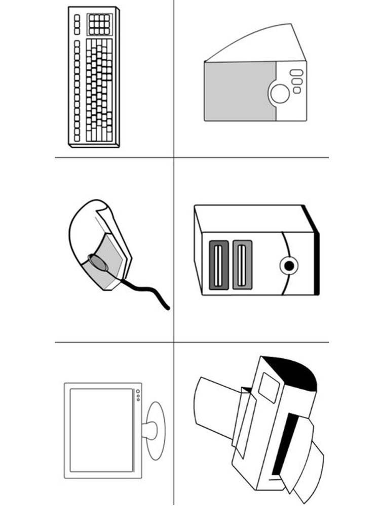 Computer parts coloring pages printable who doesnt know a computer almost everyone has a computer in their homâ computer drawing computer basics computer lab