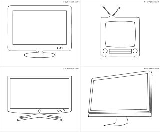 Free printable television coloring pages for kids â