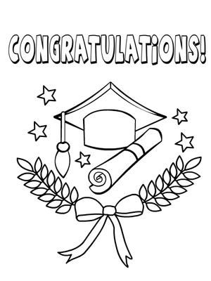 Free printable graduation coloring cards cards create and print free printable graduâ graduation drawing hand embroidery patterns free hand embroidery patterns