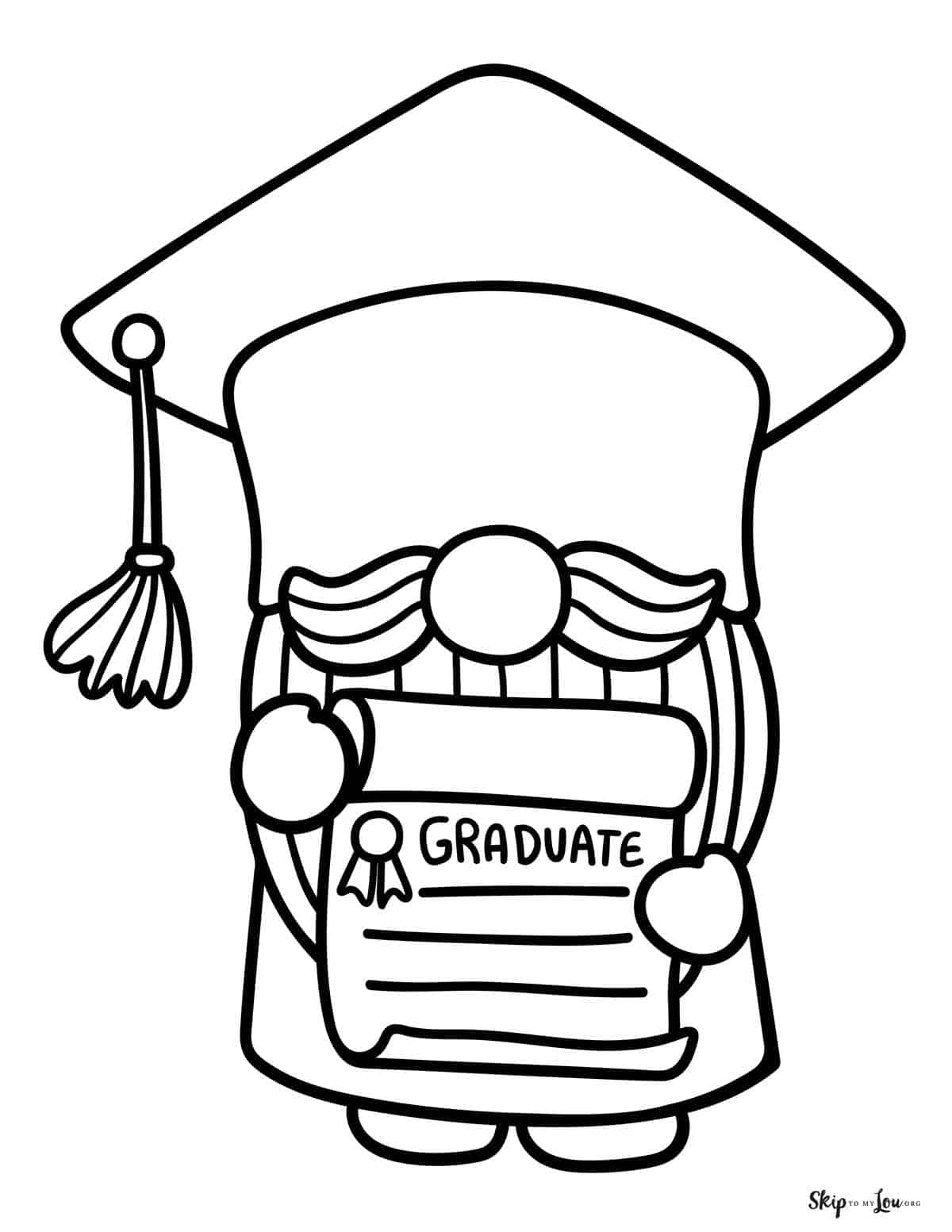 Graduation coloring pages skip to my lou