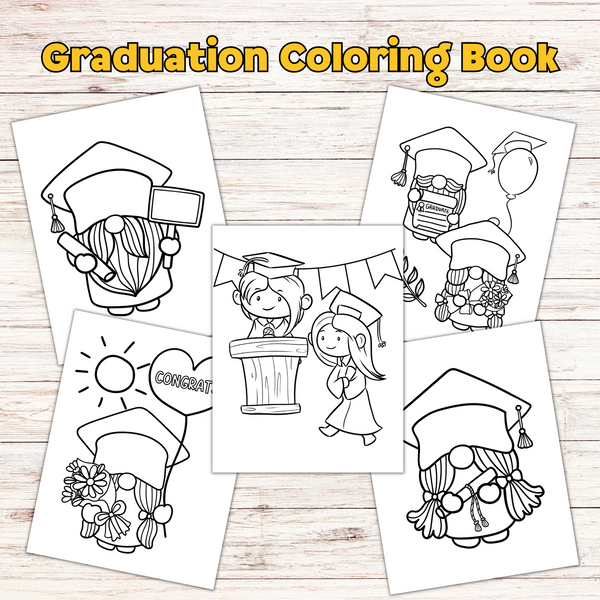 Printable graduation coloring pages pages â cassie smallwood