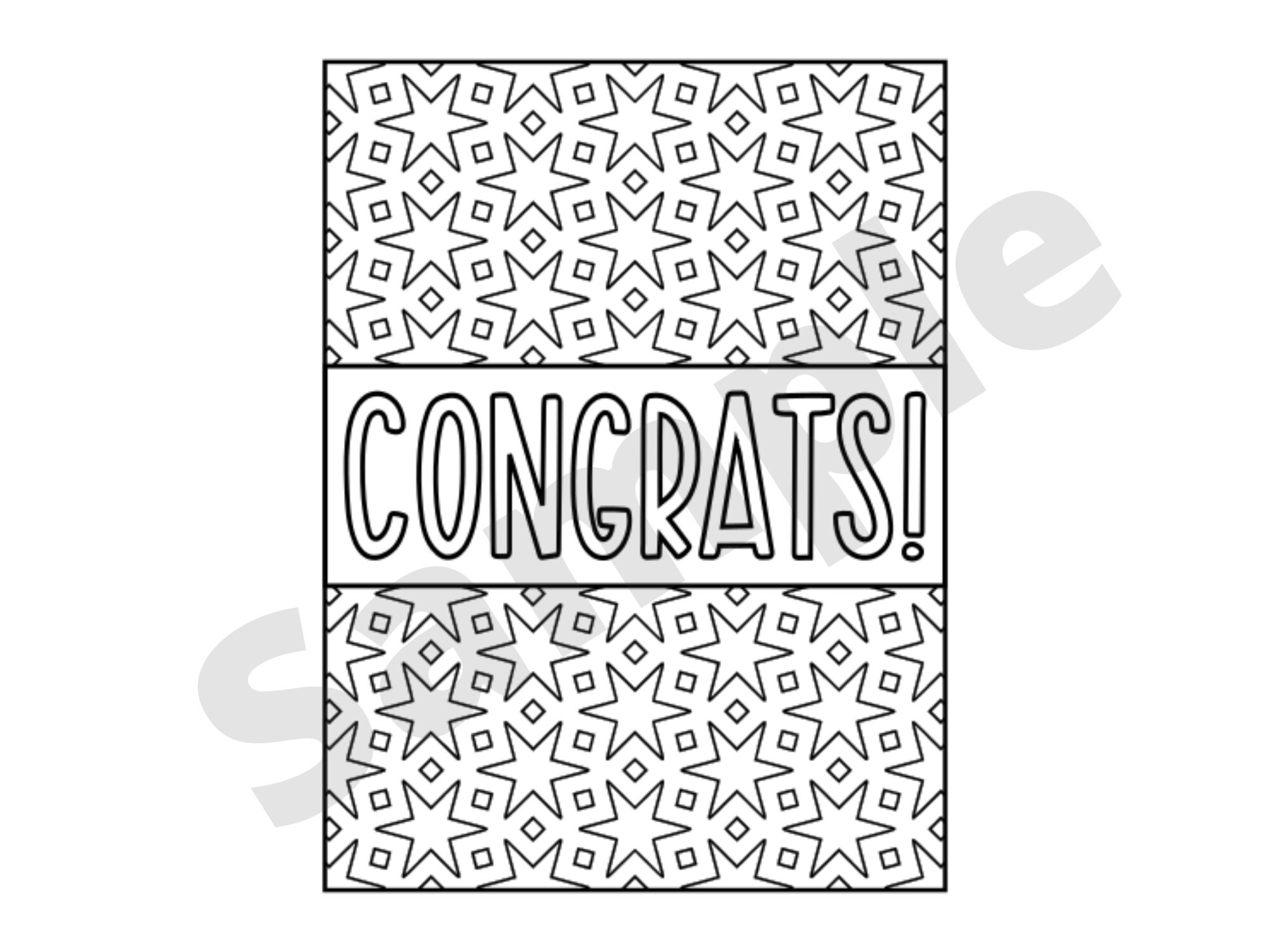 Congratulations cards to color congrats coloring pages