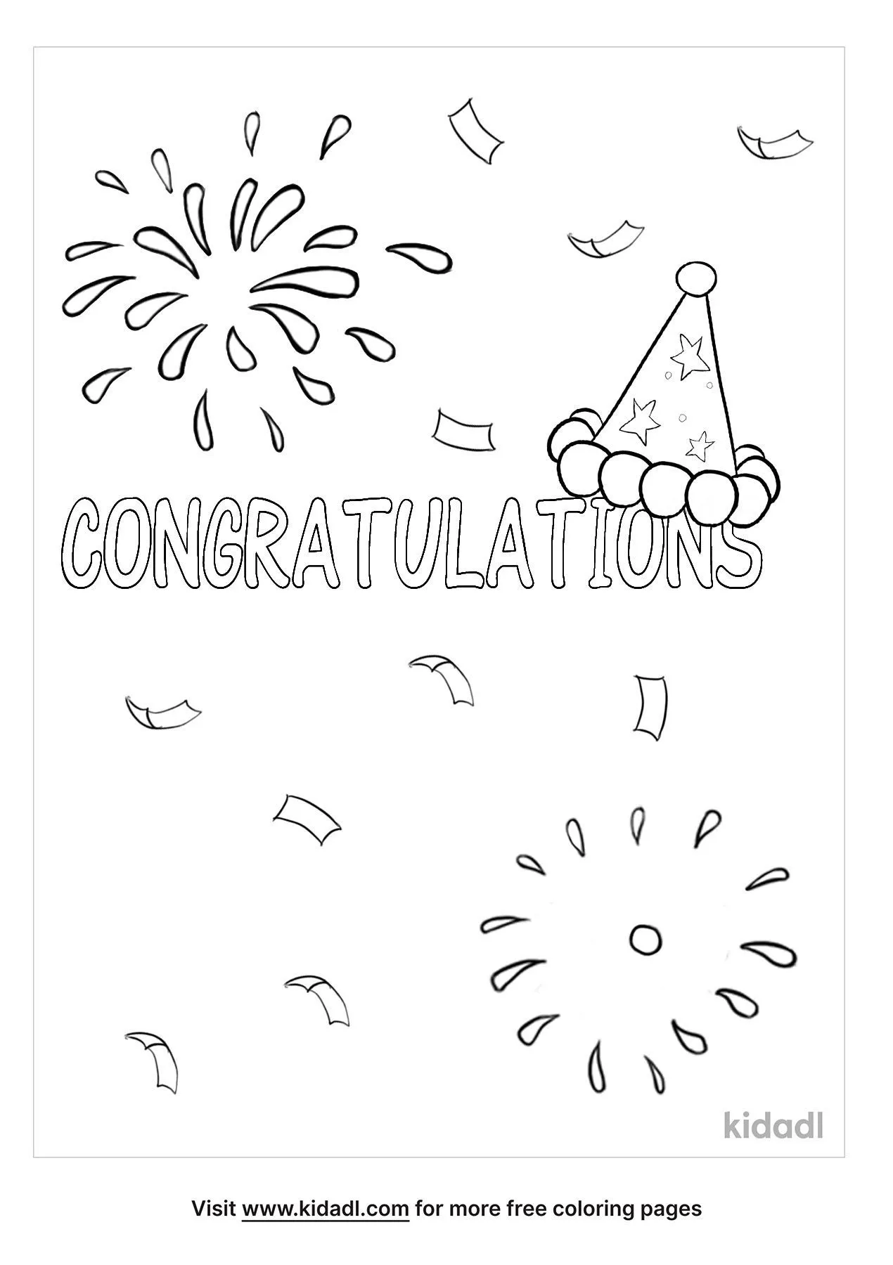 Free congratulations coloring page coloring page printables