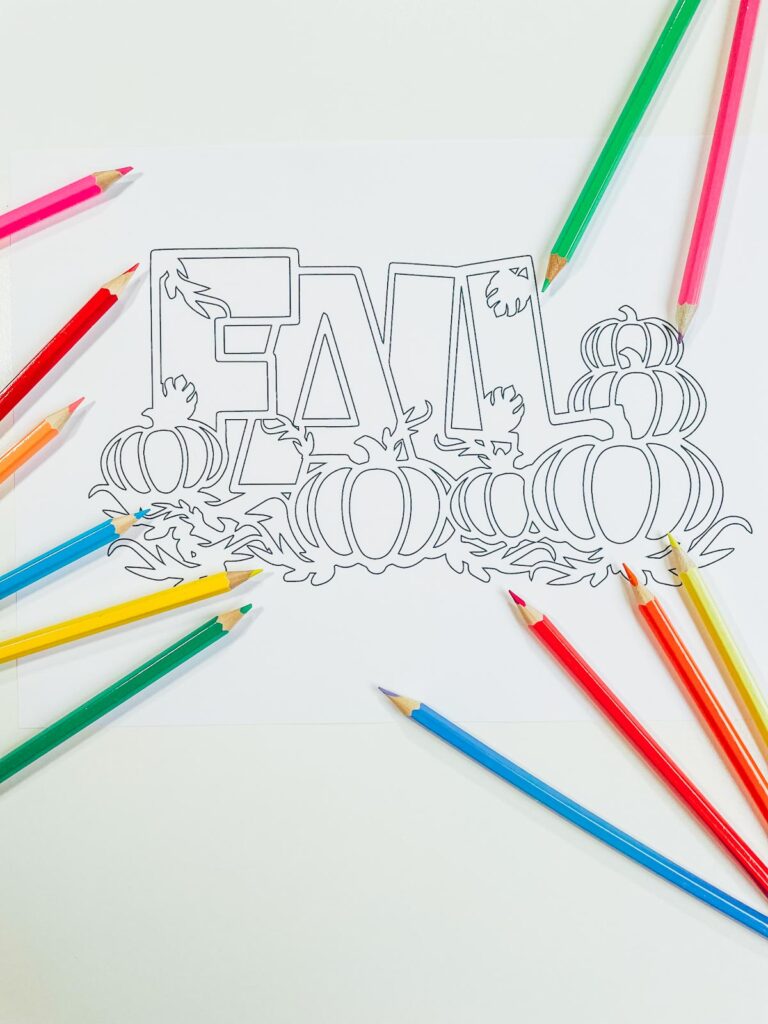 Free printable fall coloring page â extraordinary chaos