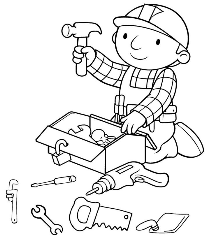 Construction coloring pages printable for free download