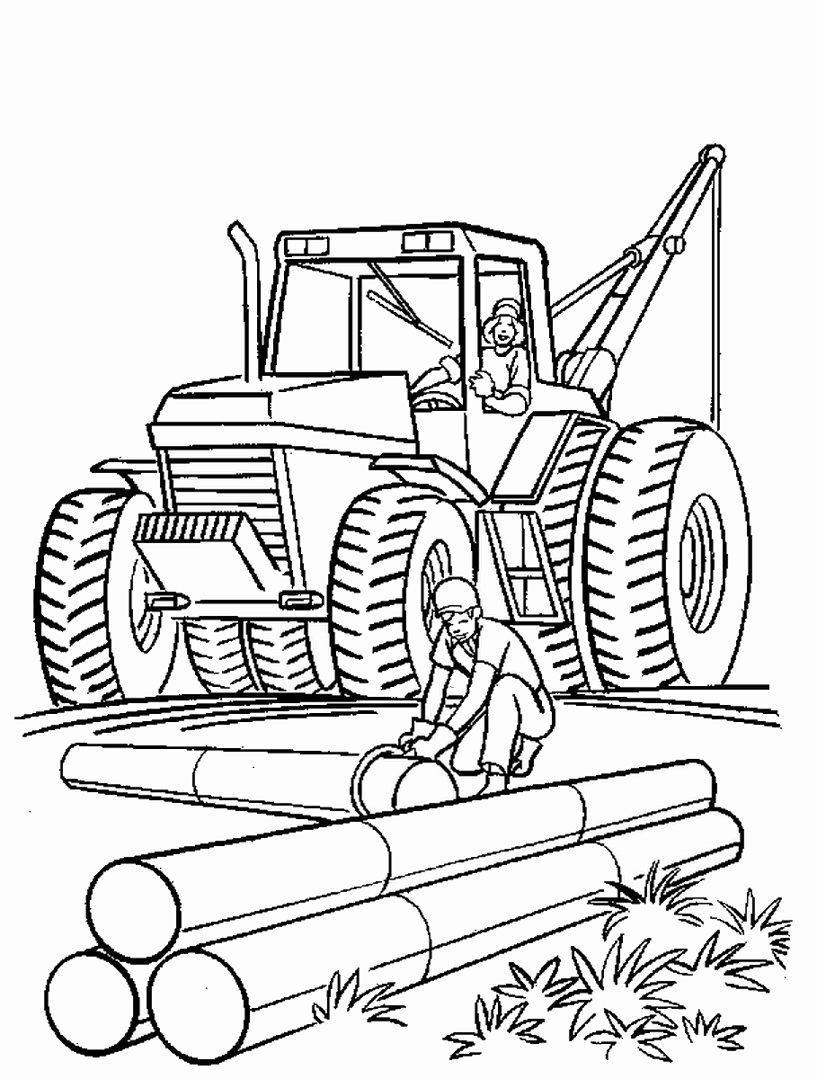 Constructions coloring pages â birthday printable