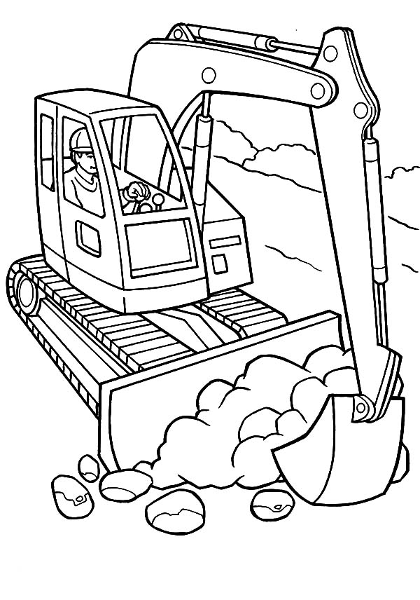 Construction coloring pages