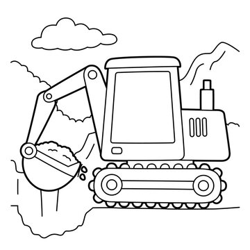 Construction coloring page images â browse photos vectors and video