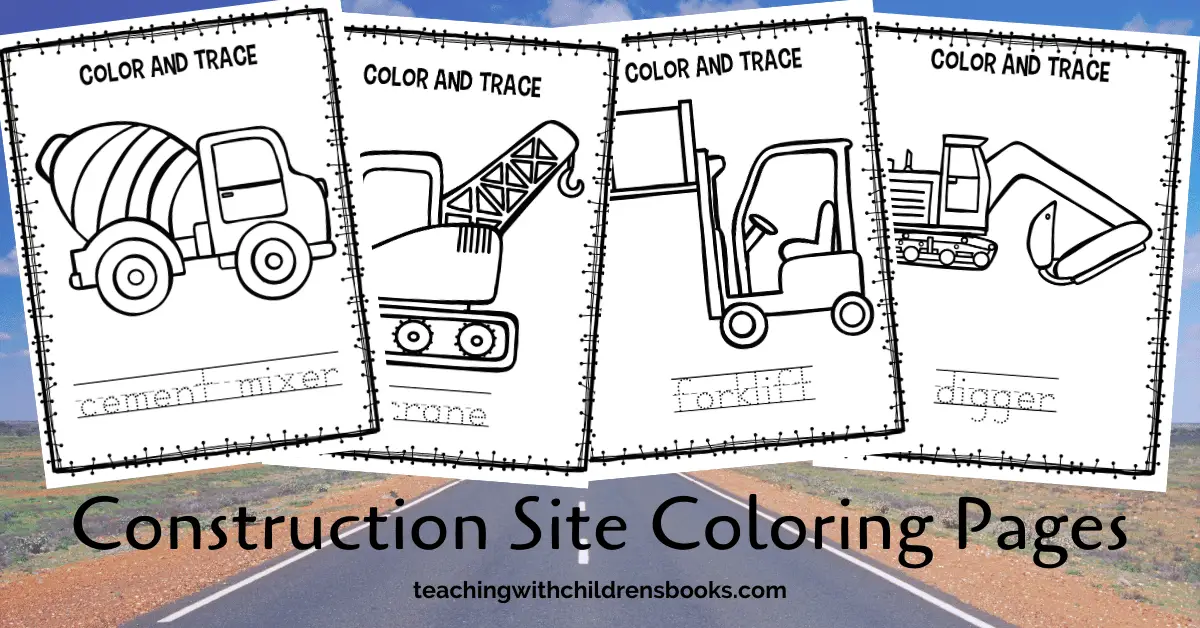 Goodnight goodnight construction site coloring pages