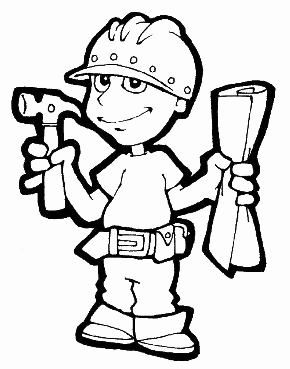 Constructions coloring pages â birthday printable