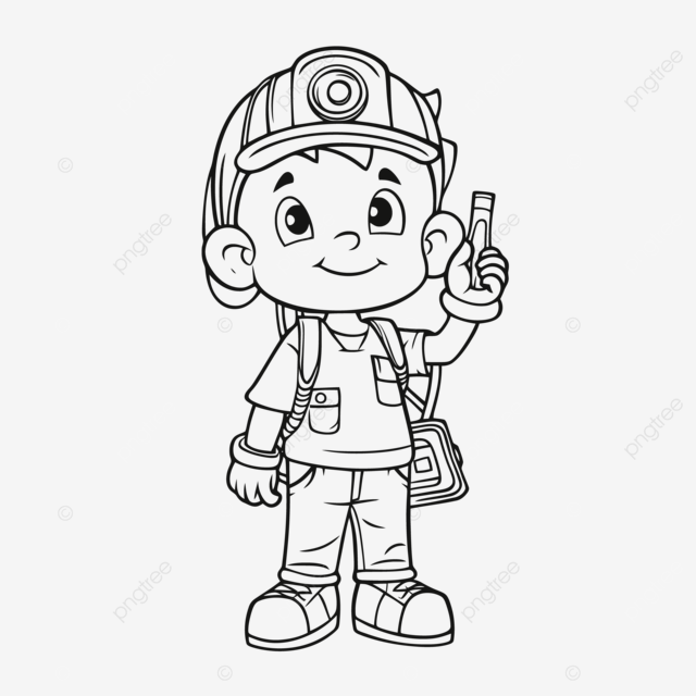 Cute coloring pages bobby the construction assistant coloring pages printable outline sketch drawing vector wing drawing ring drawing ant drawing png and vector with transparent background for free download