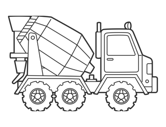 Construction coloring pages