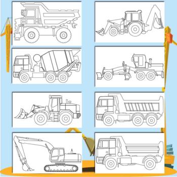 Construction trucks coloring pages printable coloring sheets x