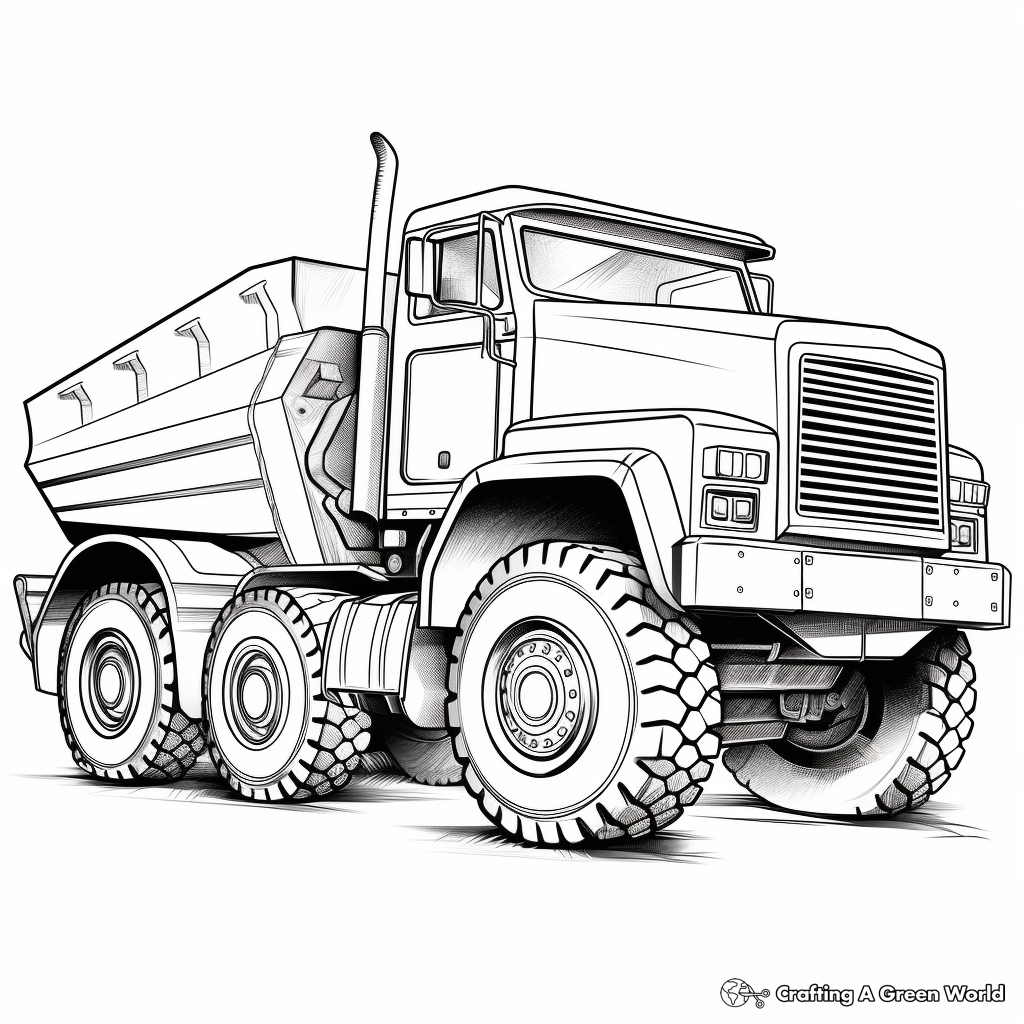 Construction coloring pages