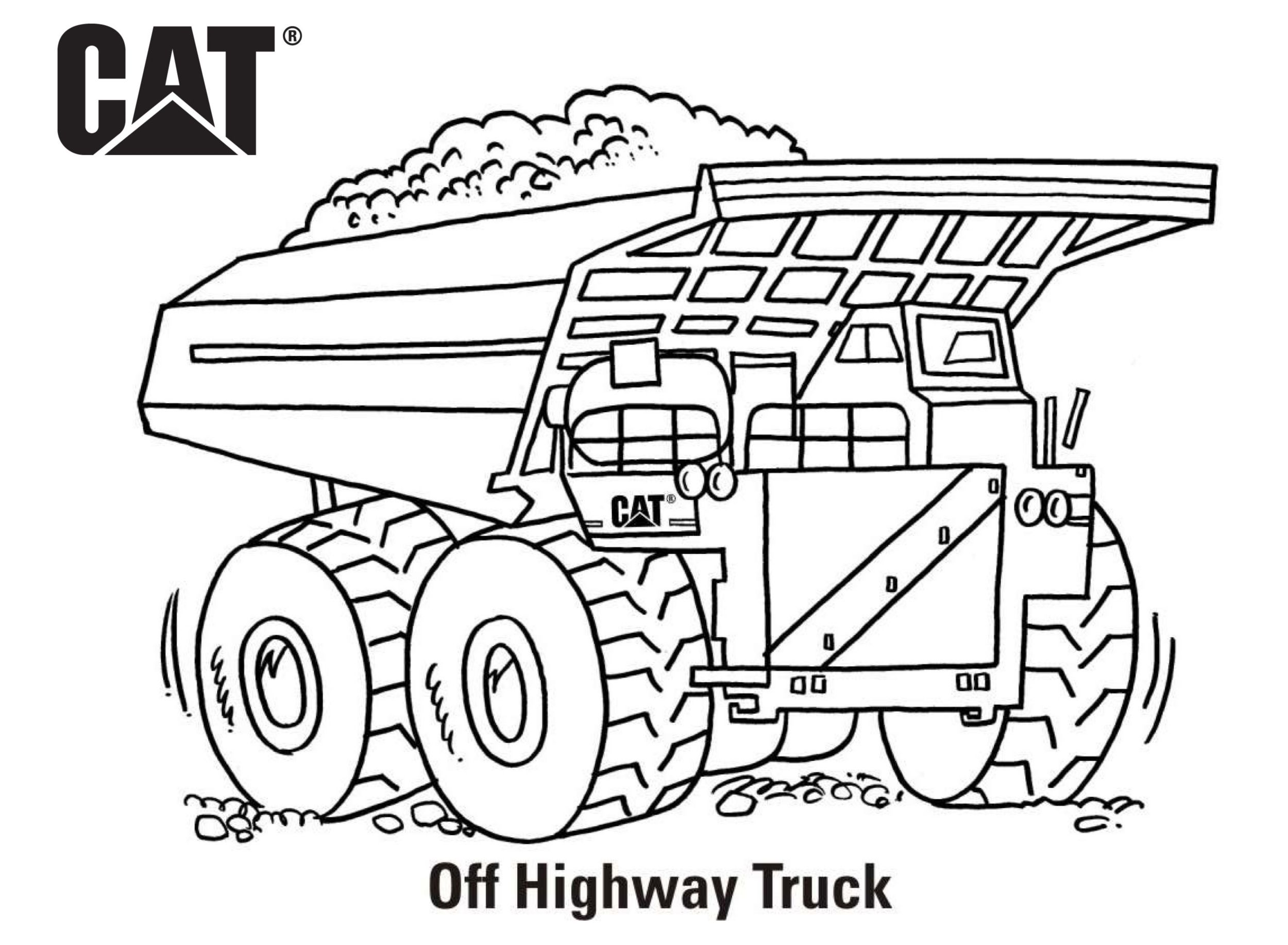 Equipment coloring pages erpillar