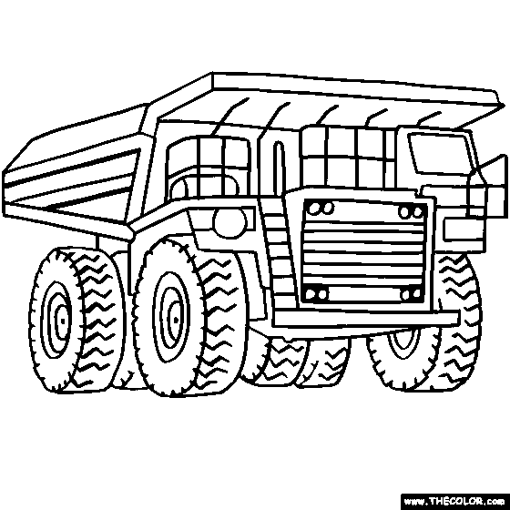 Dup truck coloring page color ega dup truck