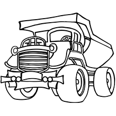 Top free printable dump truck coloring pages online