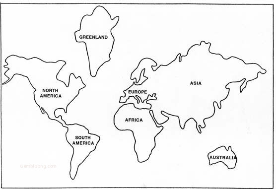 Coloring pages world map coloring page beautiful seven continents