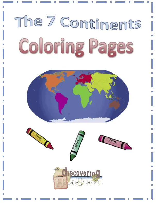 The seven continents coloring pages