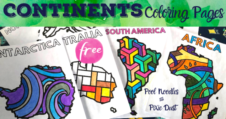 Free continent coloring pages