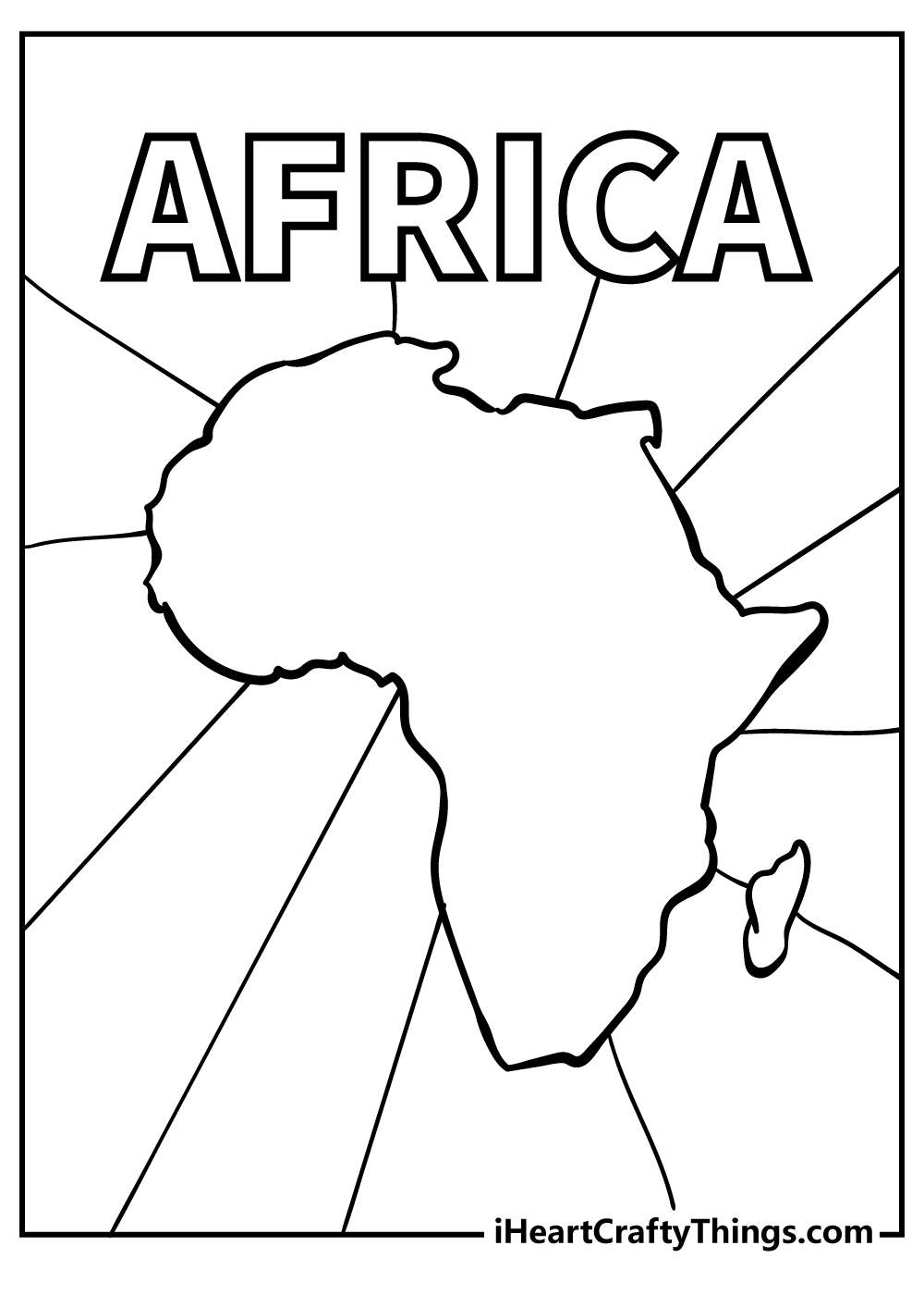 Africa coloring pages free printables