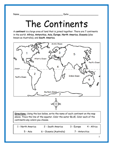 The continents