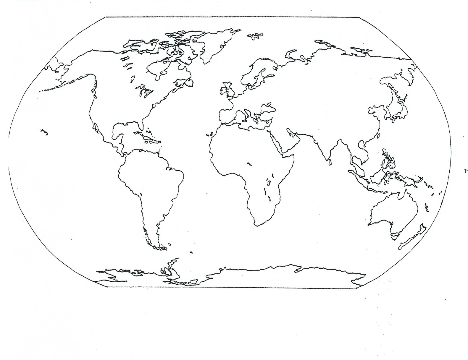 Free printable world map coloring pages for kids