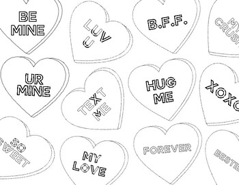 Valentines day coloring sheets upper elementary and middle school