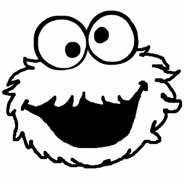 Printable cookie monster face template